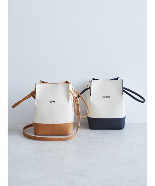 AMERICAN HOLIC（アメリカンホリック）の「2Wayロゴキャンバスショルダーバッグ（ショルダーバッグ・レディース・ベージュ/ブラック・FREE）」の7枚目の写真