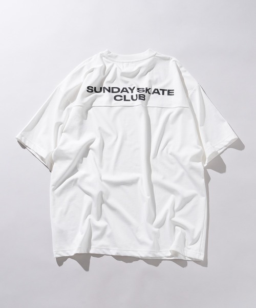 WEGO(ウィゴー)の「WEGO/スーパーBIGフットボールT(Tシャツ/カットソー・メンズ・ホワイト/ブラック・MEDIUM/LARGE)」の16枚目の写真