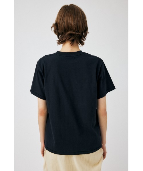 MOUSSY（マウジー）の「WAVE PATTERN MOUSSY Tシャツ（Tシャツ/カットソー・レディース・ライトブラック/オレンジ/オフホワイト/ライトパープル・FREE）」の8枚目の写真