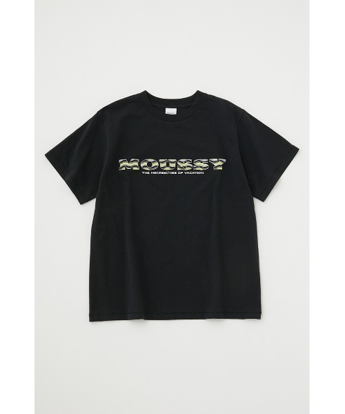 MOUSSY（マウジー）の「WAVE PATTERN MOUSSY Tシャツ（Tシャツ/カットソー・レディース・ライトブラック/オレンジ/オフホワイト/ライトパープル・FREE）」の10枚目の写真