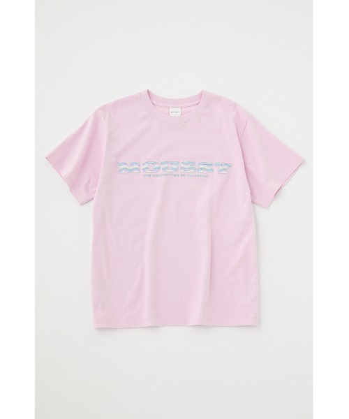 MOUSSY（マウジー）の「WAVE PATTERN MOUSSY Tシャツ（Tシャツ/カットソー・レディース・ライトブラック/オレンジ/オフホワイト/ライトパープル・FREE）」の16枚目の写真
