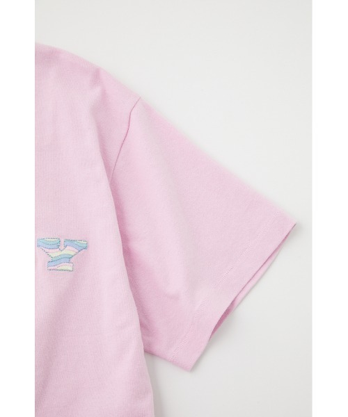 MOUSSY（マウジー）の「WAVE PATTERN MOUSSY Tシャツ（Tシャツ/カットソー・レディース・ライトブラック/オレンジ/オフホワイト/ライトパープル・FREE）」の20枚目の写真