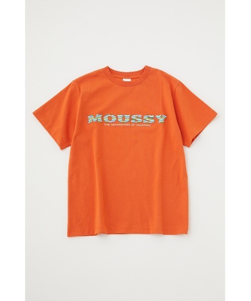 MOUSSY（マウジー）の「WAVE PATTERN MOUSSY Tシャツ（Tシャツ/カットソー・レディース・ライトブラック/オレンジ/オフホワイト/ライトパープル・FREE）」の22枚目の写真