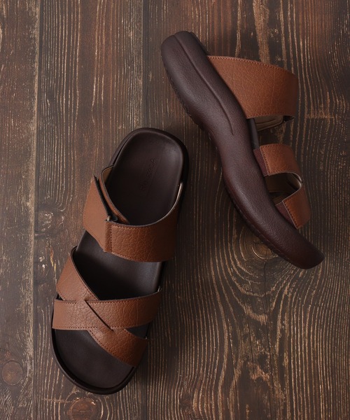 【セール】クロスベルトグミインソールサンダル 大きいサイズ（サンダル）｜Re:getA（リゲッタ）