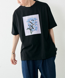 【MASTER FRAME】フラワー プリントクルーネックTシャツ