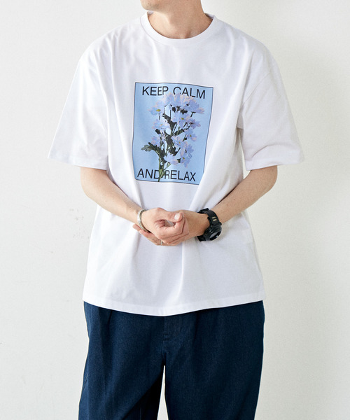 JUNRED（ジュンレッド）の「フラワープリントTシャツ（Tシャツ