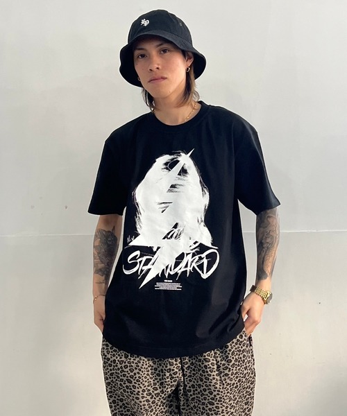 WORLD STANDARD(ワールドスタンダード)の「WORLD STANDARD/ワールドスタンダード プリント 半袖Tシャツ WSHT-005(Tシャツ/カットソー・メンズ・ホワイト/ブラック・L/XL/M)」の4枚目の写真
