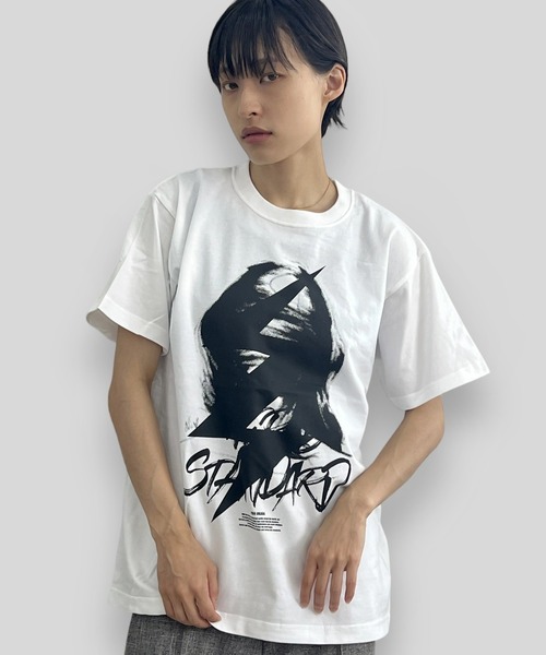 WORLD STANDARD(ワールドスタンダード)の「WORLD STANDARD/ワールドスタンダード プリント 半袖Tシャツ WSHT-005(Tシャツ/カットソー・メンズ・ホワイト/ブラック・L/XL/M)」の5枚目の写真