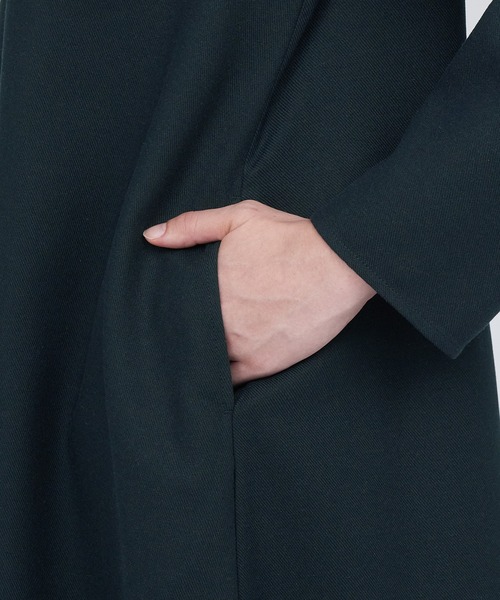 無印良品（ムジルシリョウヒン）の「起毛キーネック長袖ワンピース（ワンピース・レディース・ネイビー系/チャコールグレー・XXL/XS/S/M/L/XL）」の14枚目の写真