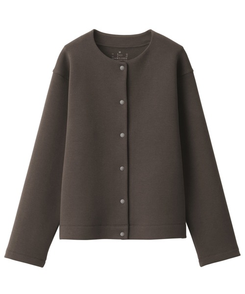 無印良品(ムジルシリョウヒン)の「二重編みスウェットカーディガン(カーディガン/ボレロ・レディース・ベージュ系1/ブラック/ライトブルー/ダークブラウン・XXL/XL/M/XS/S/L)」の15枚目の写真