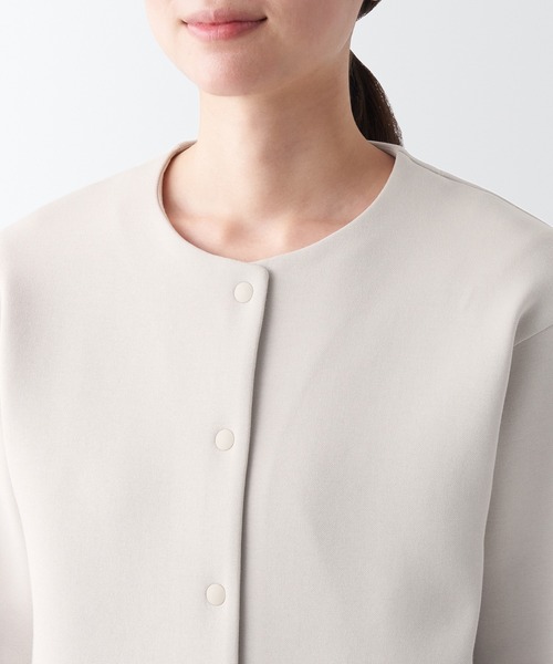 無印良品(ムジルシリョウヒン)の「二重編みスウェットカーディガン(カーディガン/ボレロ・レディース・ベージュ系1/ブラック/ライトブルー/ダークブラウン・XXL/XL/M/XS/S/L)」の20枚目の写真