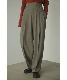 BLACK BY MOUSSY | wide belt tuck pants(ワイドベルトタックパンツ)(スラックス)