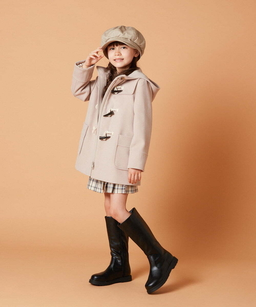 a.v.v（アーヴェヴェ）の「[100-130]【選べる5色展開】ライトフェイクウールダッフルコート（ダッフルコート・キッズ・ベージュ/レッド/ブルー/ネイビー/ライトピンク・100/120/110/130）」の12枚目の写真