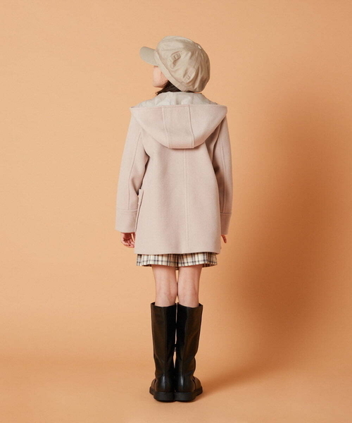 a.v.v（アーヴェヴェ）の「[100-130]【選べる5色展開】ライトフェイクウールダッフルコート（ダッフルコート・キッズ・ベージュ/レッド/ブルー/ネイビー/ライトピンク・100/120/110/130）」の15枚目の写真