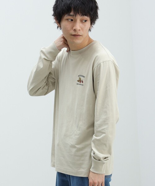 BEAMS HEART(ビームスハート)の「BEAMS HEART / アウトドア プリント ロングスリーブ(Tシャツ/カットソー・メンズ・グリーン系その他/ベージュ・LARGE/MEDIUM/SMALL)」の5枚目の写真