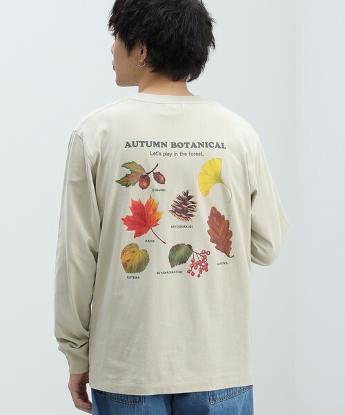 BEAMS HEART(ビームスハート)の「BEAMS HEART / アウトドア プリント ロングスリーブ(Tシャツ/カットソー・メンズ・グリーン系その他/ベージュ・LARGE/MEDIUM/SMALL)」の6枚目の写真