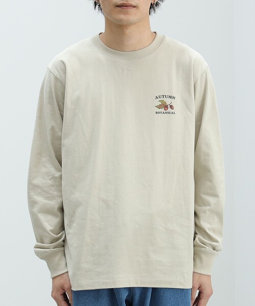 BEAMS HEART(ビームスハート)の「BEAMS HEART / アウトドア プリント ロングスリーブ(Tシャツ/カットソー・メンズ・グリーン系その他/ベージュ・LARGE/MEDIUM/SMALL)」の7枚目の写真