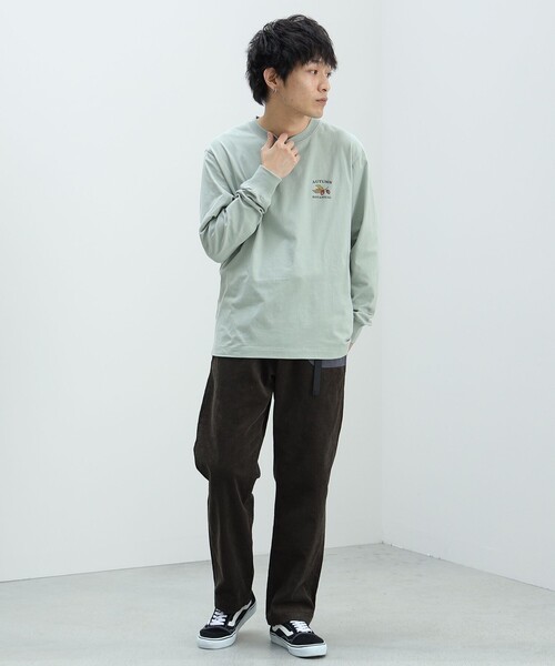BEAMS HEART(ビームスハート)の「BEAMS HEART / アウトドア プリント ロングスリーブ(Tシャツ/カットソー・メンズ・グリーン系その他/ベージュ・LARGE/MEDIUM/SMALL)」の14枚目の写真