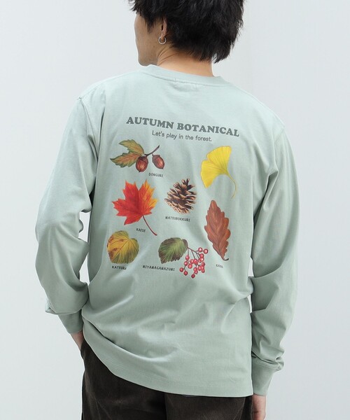 BEAMS HEART(ビームスハート)の「BEAMS HEART / アウトドア プリント ロングスリーブ(Tシャツ/カットソー・メンズ・グリーン系その他/ベージュ・LARGE/MEDIUM/SMALL)」の16枚目の写真