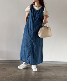 t a r o s u | back ribbon denim onepiece/バックリボンデニムワンピース(ワンピース)