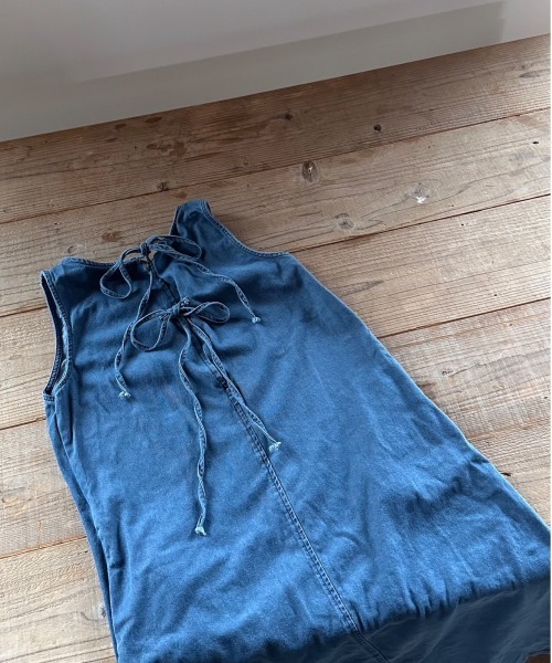 t a r o s u(タロス)の「back ribbon denim onepiece/バックリボンデニムワンピース(ワンピース・レディース・ブルー・FREE)」の20枚目の写真