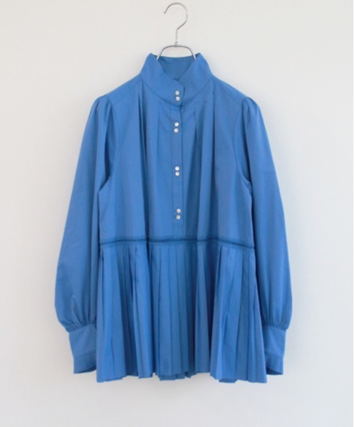 Marilyn Moon ブラウス シャツ プリーツエンブロイダリーブラウス Marilyn Moon（マリリンムーン） ブラウス シャツ プリーツエンブロイ