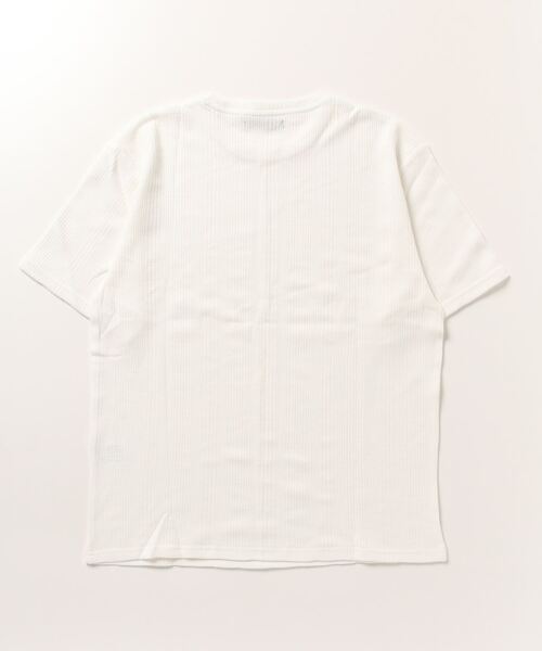 Bling Leads（ブリングリーズ）の「【Bling leads】半袖ワッフルクルーネックTシャツ（Tシャツ/カットソー・メンズ・グレー/ホワイト/ブラック・LARGE/MEDIUM）」の8枚目の写真