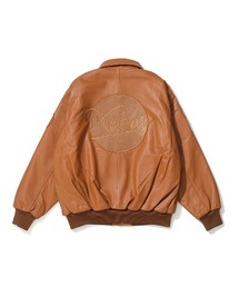 【美品】Keboz スタジャン ブラック/オレンジ 中古・古着通販】KEBOZ (ケボズ) スタジャン ブラック×オレンジ サイズ