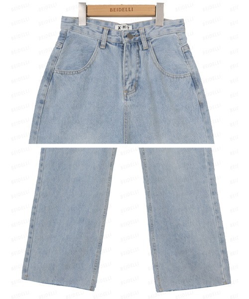 BEIDELLI（ベイデリー）の「[BELLIDE MADE] バックハートハイウエストワイドデニムパンツ（デニムパンツ・レディース・ライトブルー・MEDIUM/SMALL）」の16枚目の写真
