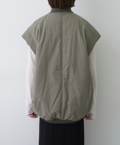 PUAL CE CIN(ピュアルセシン)の「MA-1ベスト(MA-1・レディース・ブラック/カーキ・FREE)」の20枚目の写真