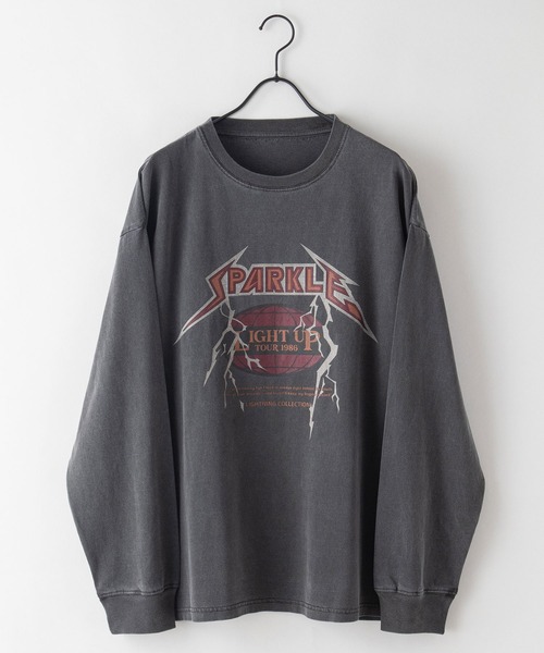 JEANS MATE(ジーンズメイト)の「ピグメントプリント ロンT ピグメント加工 ヴィンテージライクプリントロンT 90s 古着 ロックT バックプリント(Tシャツ/カットソー・メンズ・ダークブラック/グレー系その他/ブラック系その他/グレー/ブラック/チャコールグレー・MEDIUM/LARGE)」の19枚目の写真