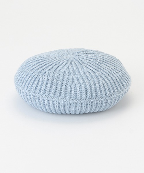 petit main（プティマイン）の「ニットベレー（ハンチング/ベレー帽・キッズ・ブルー/ライトピンク/ブラック/アイボリー・54cm/52cm/50cm）」の3枚目の写真