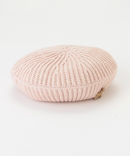 petit main（プティマイン）の「ニットベレー（ハンチング/ベレー帽・キッズ・ブルー/ライトピンク/ブラック/アイボリー・54cm/52cm/50cm）」の6枚目の写真