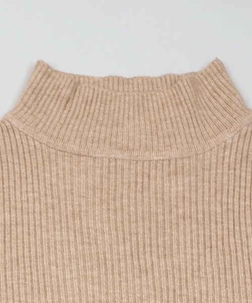 美品✨ワイズ タートルネック リブ ニット セーター 薄手 長袖 ウール100％ シルク タートルネック セーター リブ 長袖 トップス ニット