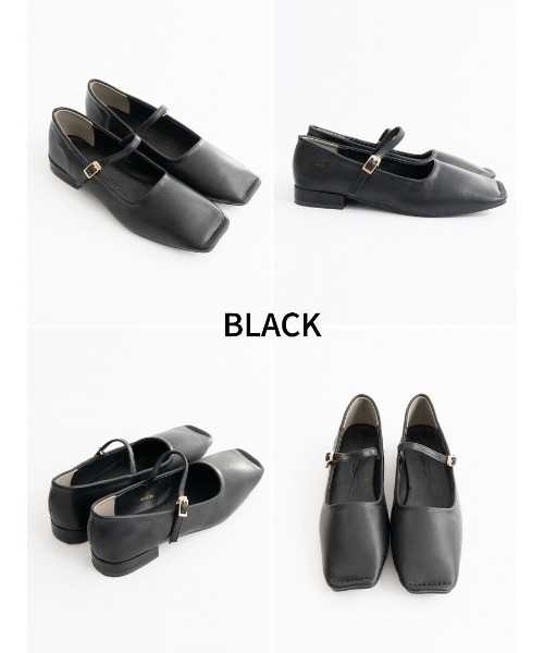 Fabby fabby（ファビィーファビィー）の「スクエアトウステッチストラップパンプス（パンプス・レディース・ブラウン/ブラック/ベージュ・LARGE/SMALL/MEDIUM）」の12枚目の写真