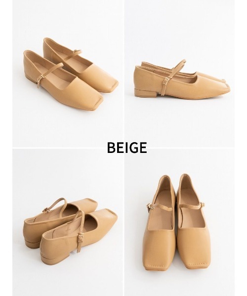 Fabby fabby（ファビィーファビィー）の「スクエアトウステッチストラップパンプス（パンプス・レディース・ブラウン/ブラック/ベージュ・LARGE/SMALL/MEDIUM）」の13枚目の写真