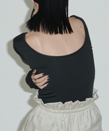 Aunt Marie's | カップ付きバックオープンヒートトップス / カップ取り外し可能(Tシャツ/カットソー)