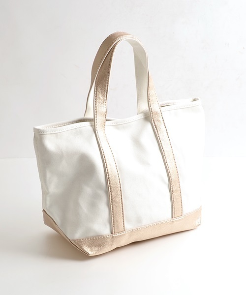 Khaju（カージュ）の「Khaju:キャンバストートバッグ□（トートバッグ・レディース・ネイビー/ピンク/ゴールド・ONE SIZE）」の13枚目の写真