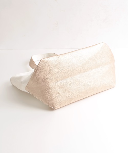 Khaju（カージュ）の「Khaju:キャンバストートバッグ□（トートバッグ・レディース・ネイビー/ピンク/ゴールド・ONE SIZE）」の9枚目の写真