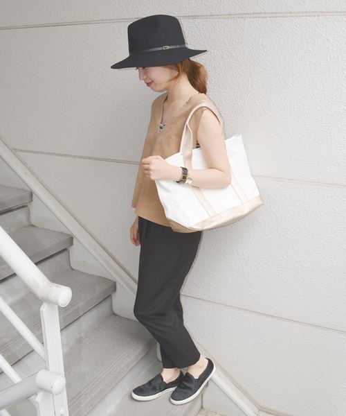 Khaju（カージュ）の「Khaju:キャンバストートバッグ□（トートバッグ・レディース・ネイビー/ピンク/ゴールド・ONE SIZE）」の15枚目の写真