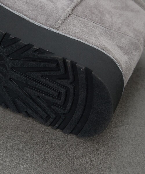 FREAK'S STORE（フリークスストア）の「限定展開　厚底 ムートン ブーツ（ブーツ・レディース・グレー/ブラック/ピンク/キャメル・37/36/38）」の5枚目の写真