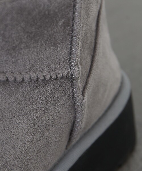 FREAK'S STORE（フリークスストア）の「限定展開　厚底 ムートン ブーツ（ブーツ・レディース・グレー/ブラック/ピンク/キャメル・37/36/38）」の22枚目の写真