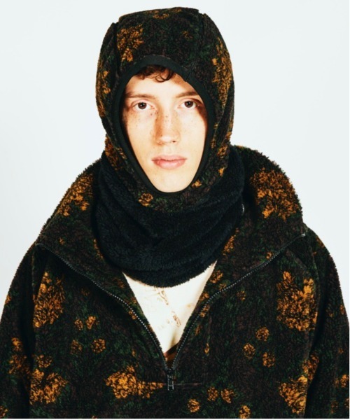 SUNNY  SPORTS（サニースポーツ）の「SUNNY SPORTS/サニースポーツ LIBERTY HOOD WARMER リバティフードウォーマー（ネックウォーマー/スヌード・メンズ・レッド/グリーン・ONE SIZE）」の6枚目の写真