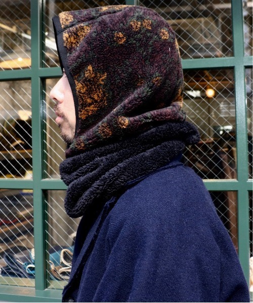 SUNNY  SPORTS（サニースポーツ）の「SUNNY SPORTS/サニースポーツ LIBERTY HOOD WARMER リバティフードウォーマー（ネックウォーマー/スヌード・メンズ・レッド/グリーン・ONE SIZE）」の4枚目の写真