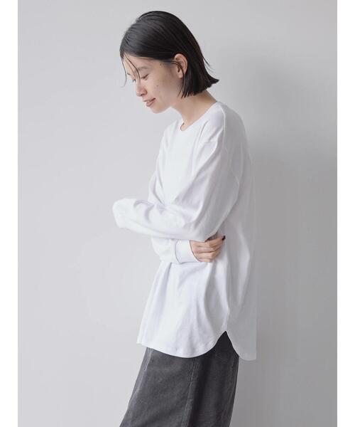 AMERICAN HOLIC（アメリカンホリック）の「ラウンドテールカットチュニック（チュニック・レディース・オフホワイト・M/L/S）」の4枚目の写真