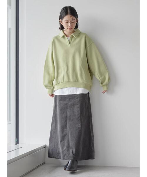 AMERICAN HOLIC（アメリカンホリック）の「ラウンドテールカットチュニック（チュニック・レディース・オフホワイト・M/L/S）」の9枚目の写真