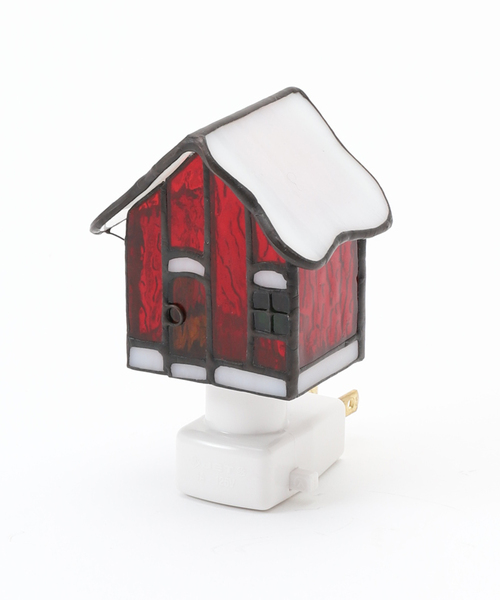 journal standard Furniture （ジャーナルスタンダードファニチャー）の「STAINED GLASS FOOT LAMP HOUSE ステンドグラス フットランプ ハウス（照明・レディース・レッド・FREE）」の3枚目の写真