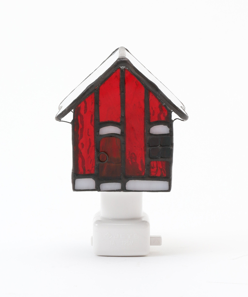 journal standard Furniture （ジャーナルスタンダードファニチャー）の「STAINED GLASS FOOT LAMP HOUSE ステンドグラス フットランプ ハウス（照明・レディース・レッド・FREE）」の4枚目の写真