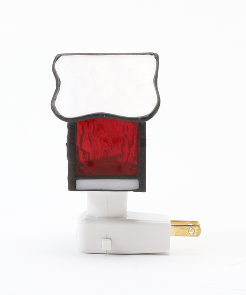 journal standard Furniture （ジャーナルスタンダードファニチャー）の「STAINED GLASS FOOT LAMP HOUSE ステンドグラス フットランプ ハウス（照明・レディース・レッド・FREE）」の5枚目の写真