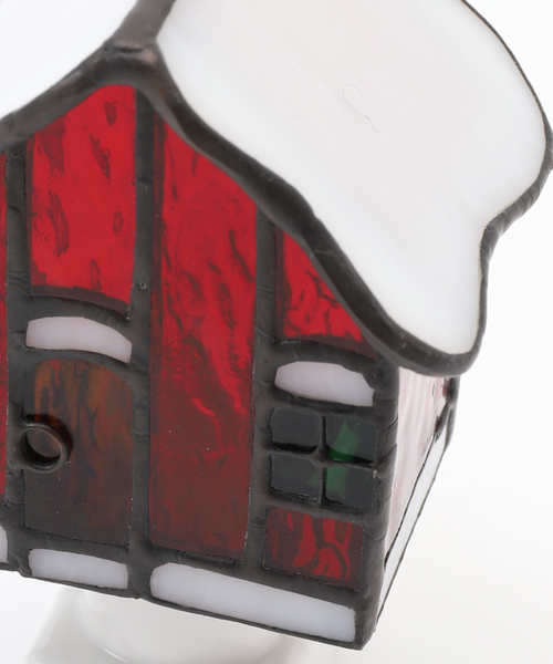 journal standard Furniture （ジャーナルスタンダードファニチャー）の「STAINED GLASS FOOT LAMP HOUSE ステンドグラス フットランプ ハウス（照明・レディース・レッド・FREE）」の11枚目の写真